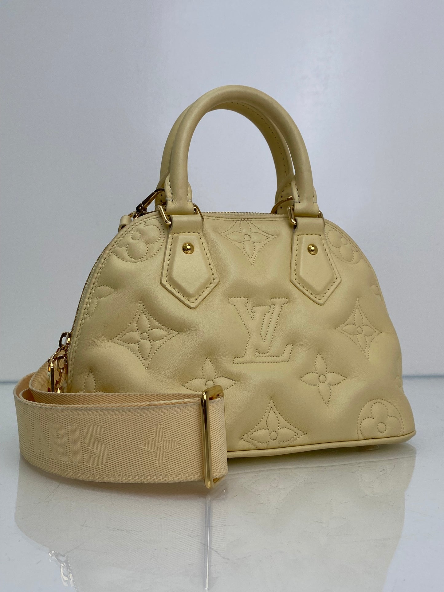 Louis Vuitton Yellow Bubblegram Alma BB Bag GHW