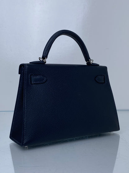 Hermes Kelly Mini Ardoise Epsom EHW #W