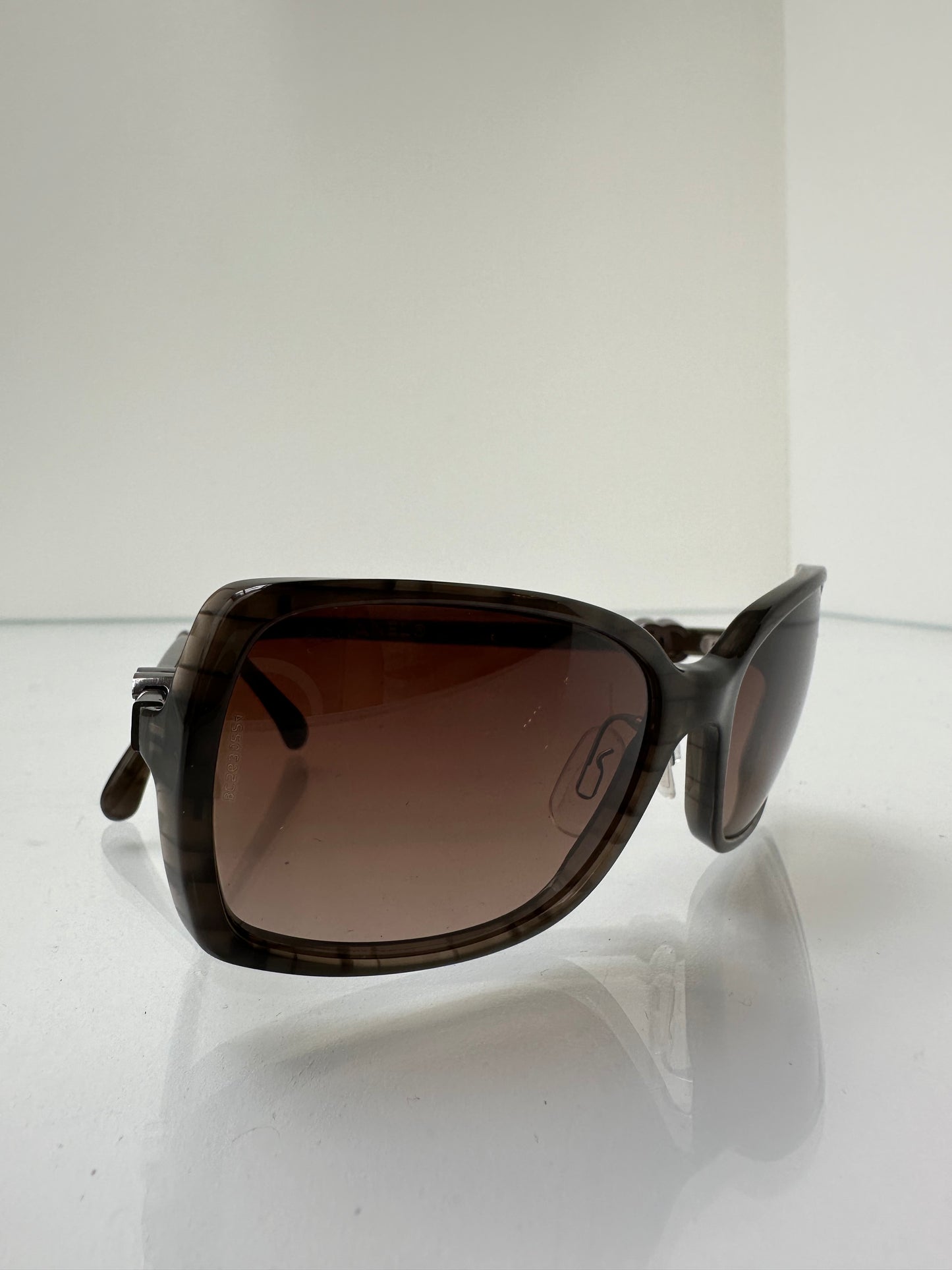 Chanel Brown/Gray Sunglasses