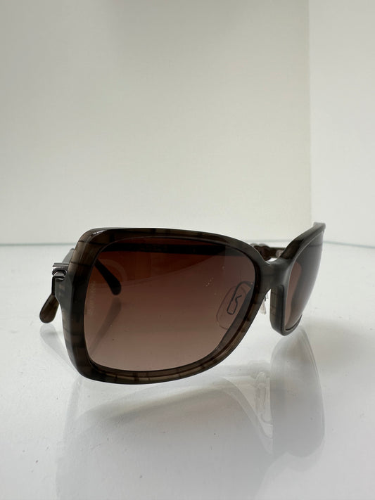 Chanel Brown/Gray Sunglasses