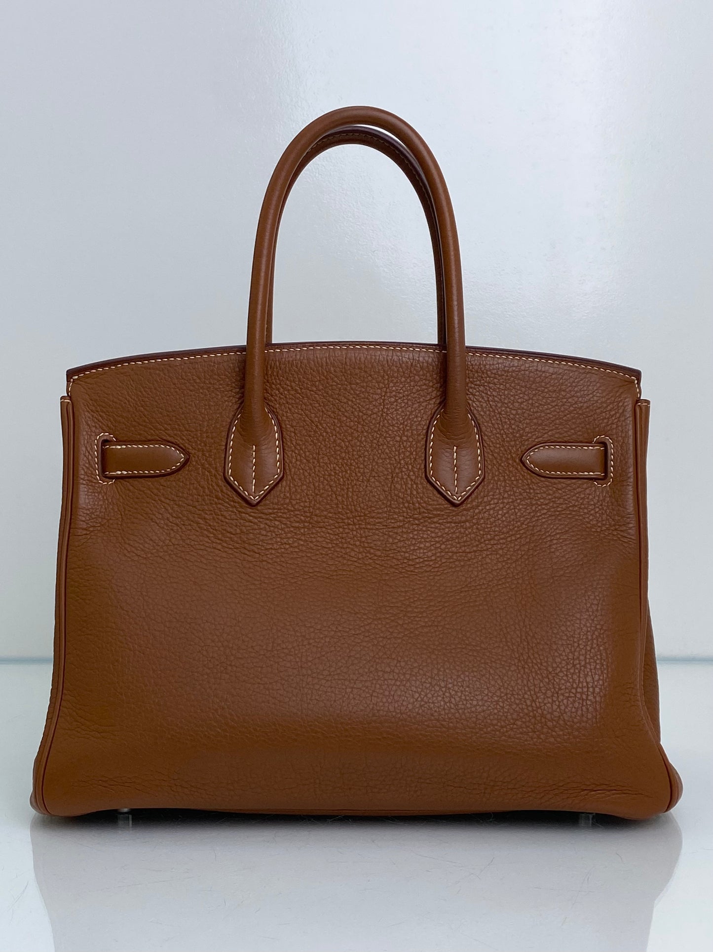 Hermes Birkin 30 Gold Clemence PHW #L