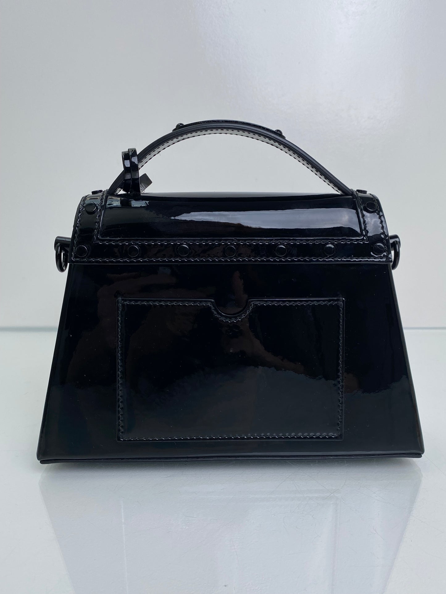 Balmain Black B-Buzz Dynasty Patent Leather BHW