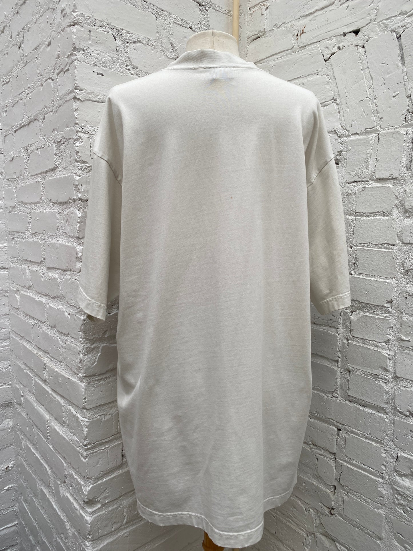 BALENCIAGA White, Red, & Black Crest ‘1917’ T Shirt, L (As Is)