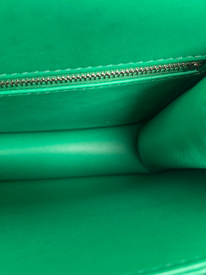 Hermes Constance 24 Bleu Paon Menthe Epsom PHW #A