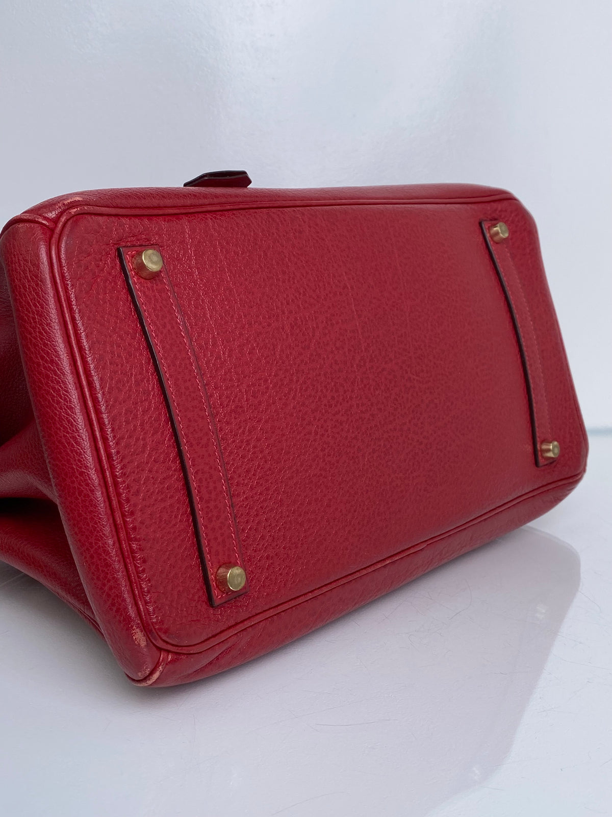 Hermes Birkin 35 Rouge Togo GHW #I
