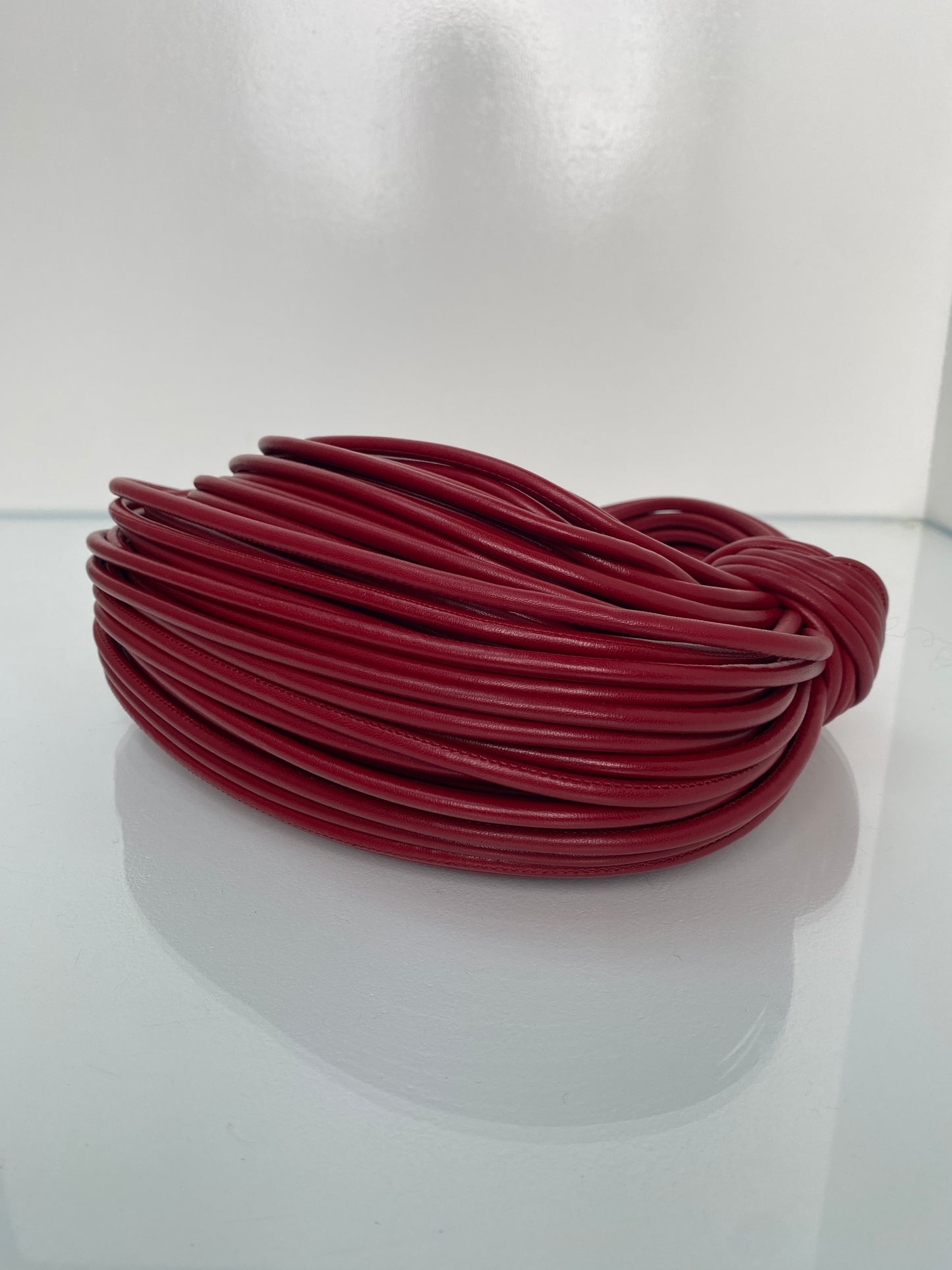 Bottega Veneta Tubular Double Knot Red Bag