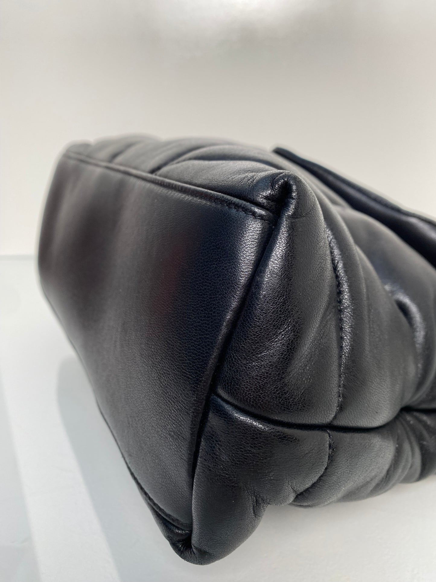 Saint Laurent Black Lou Lou Puffer Bag BHW