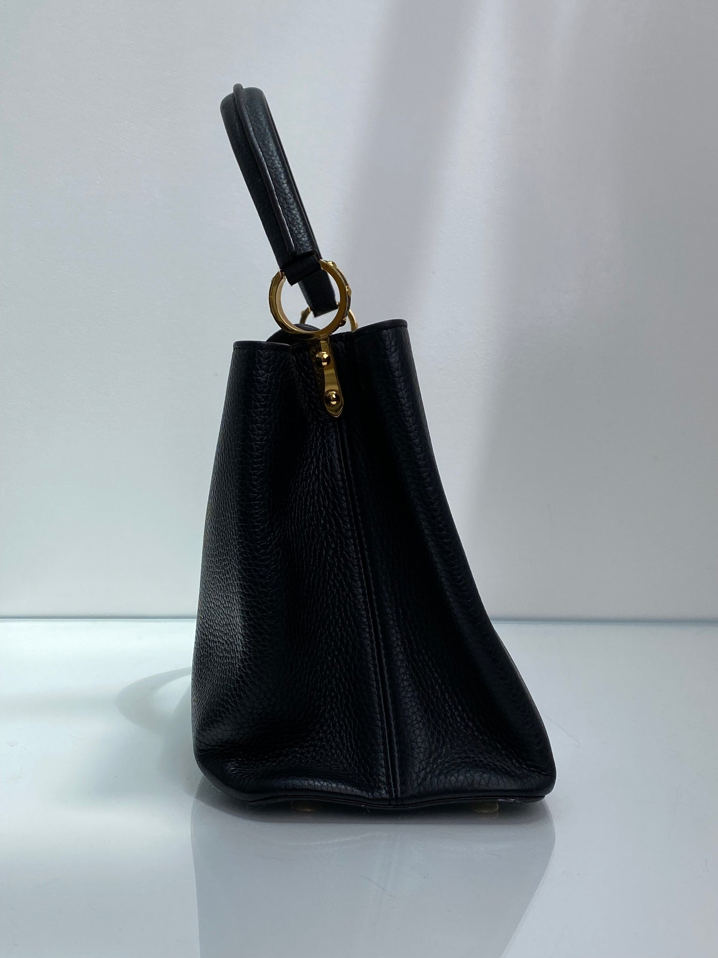 Louis Vuitton Capucines Black Large GHW