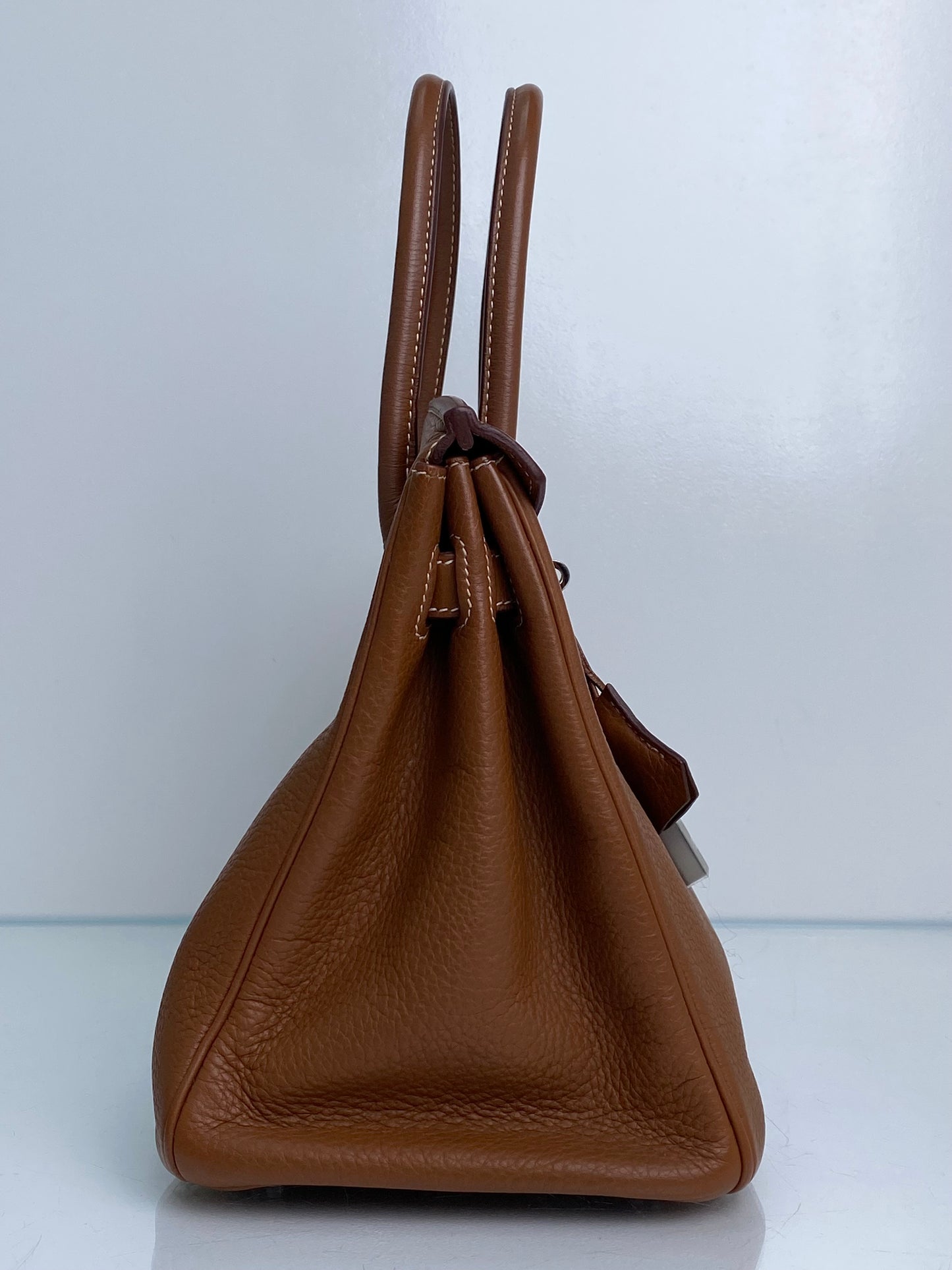Hermes Birkin 30 Gold Clemence PHW #L