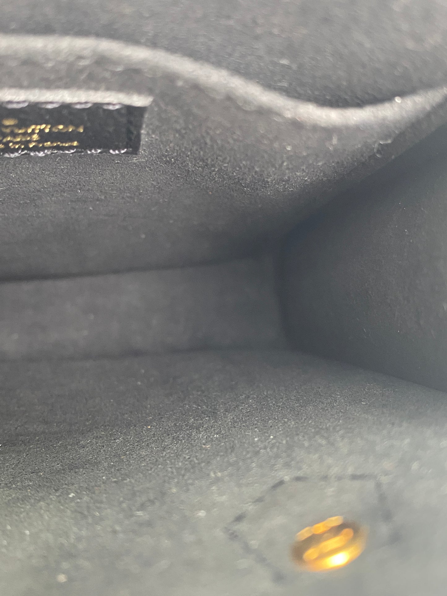Louis Vuitton Sac Plat BB Black Empriente Giant Monogram GHW