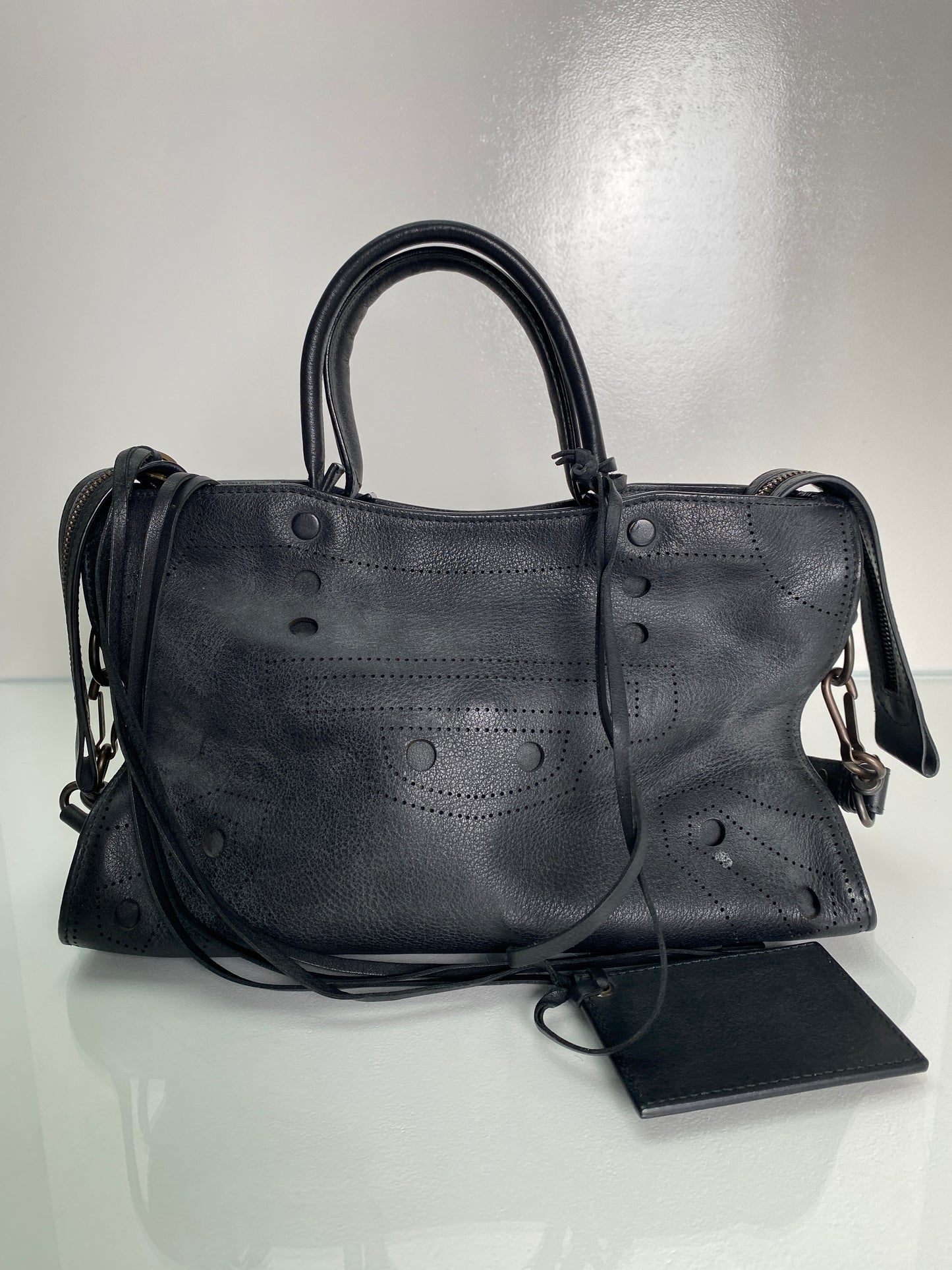 Balenciaga Small Blackout City Bag