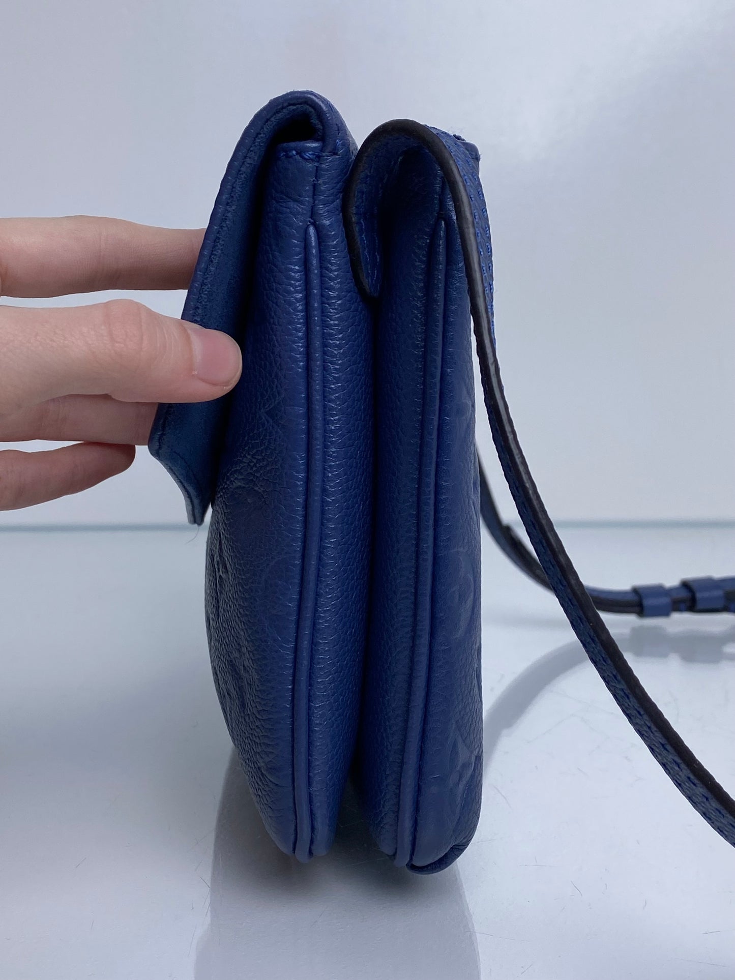 Louis Vuitton Blue Empriente Twinset Bag GHW