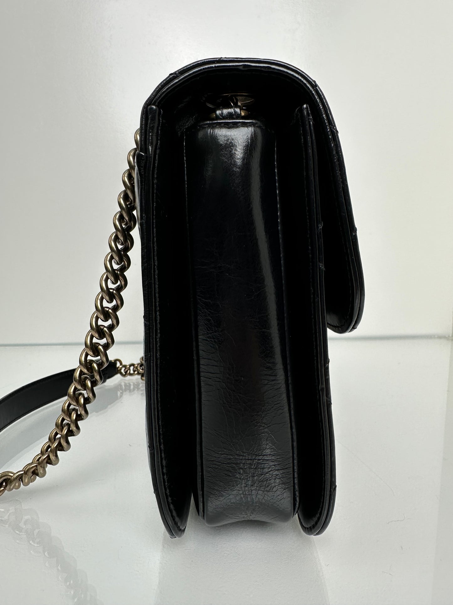 Chanel Black Perfect Edge Calfskin Large Shoulder Bag GHW