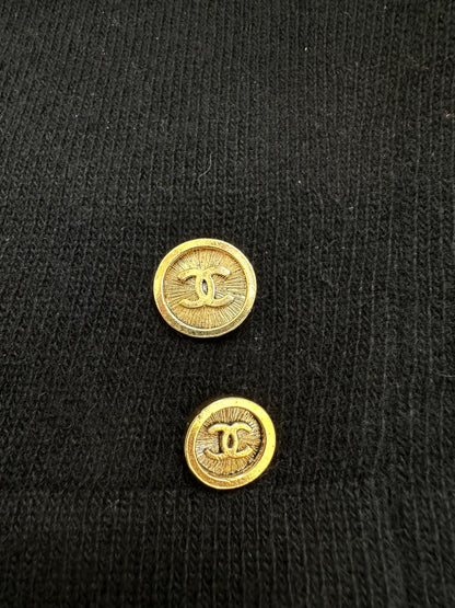 Chanel Black Cashmere Skirt