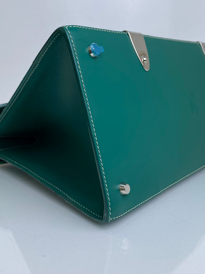 Goyard Green & Tan Saigon GM Tote Bag SHW