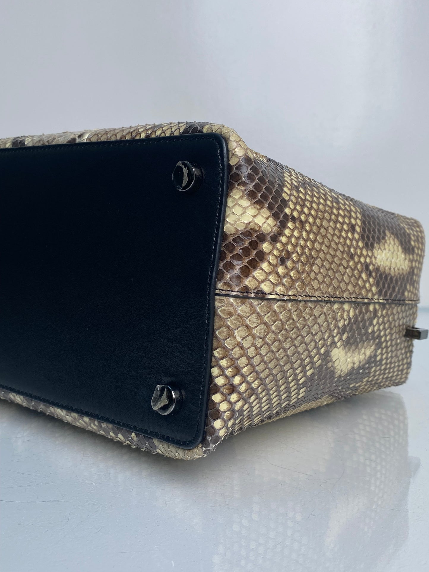 Tom Ford Black & Python Top Handle Bag RHW