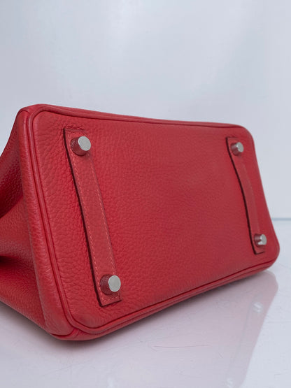 Hermes Birkin 25 Rouge Casaque Togo #C