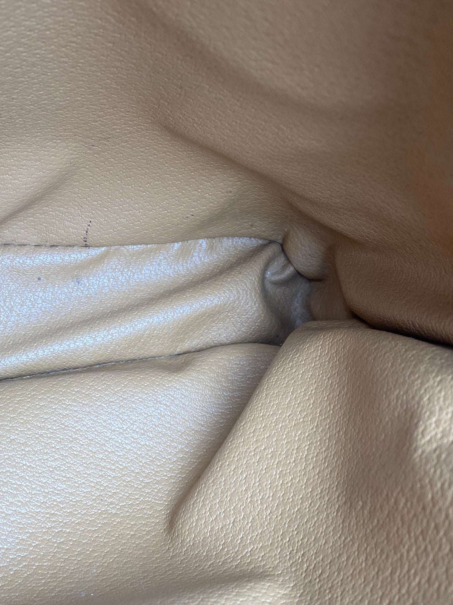 Celine Vintage Khaki Macadam Small Tote Bag GHW