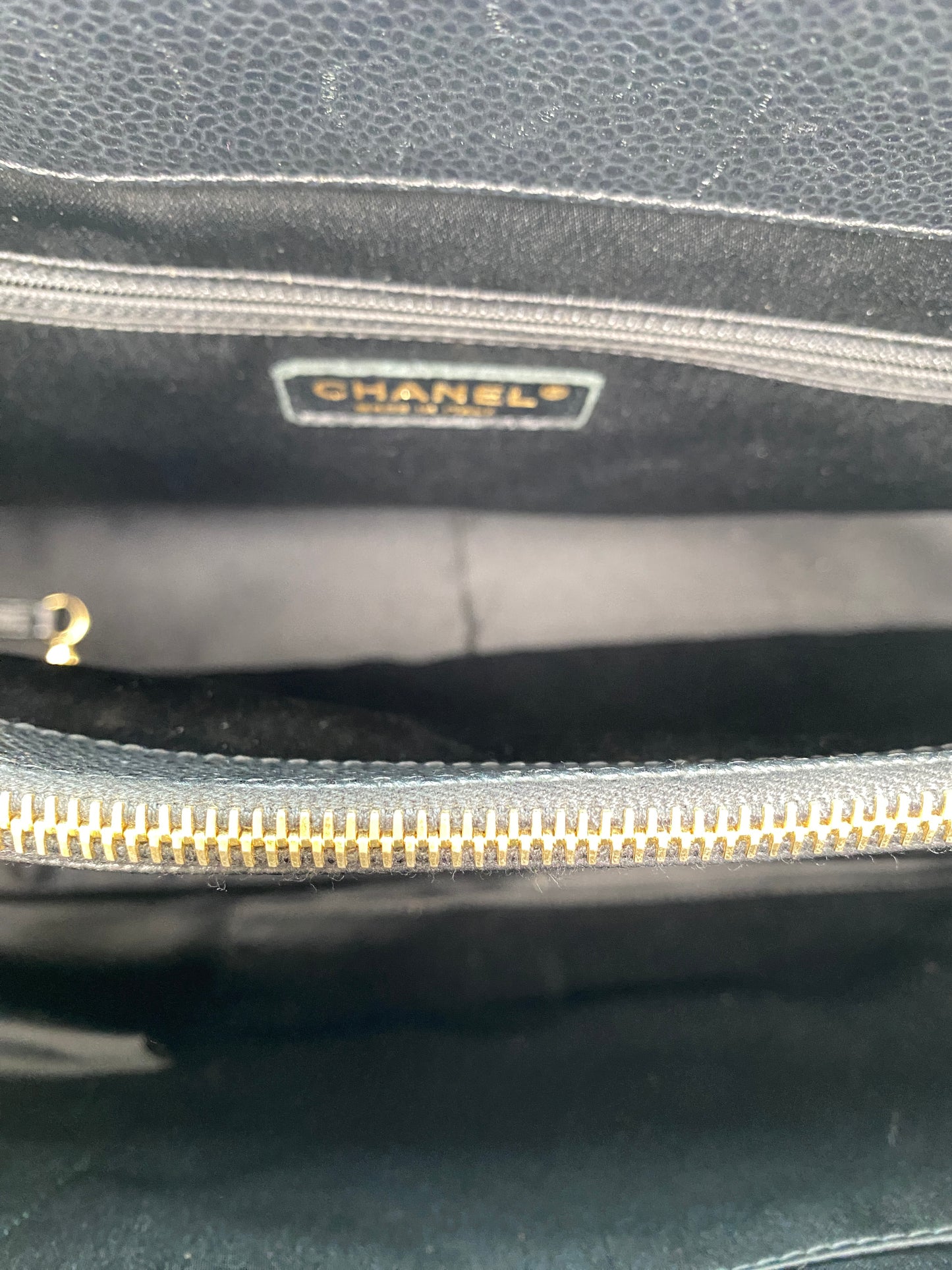Chanel Black Caviar XL GST GHW #16