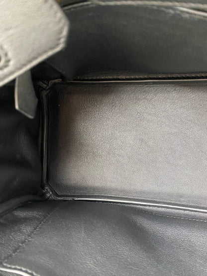Hermes Birkin 25 Noir Swift #X