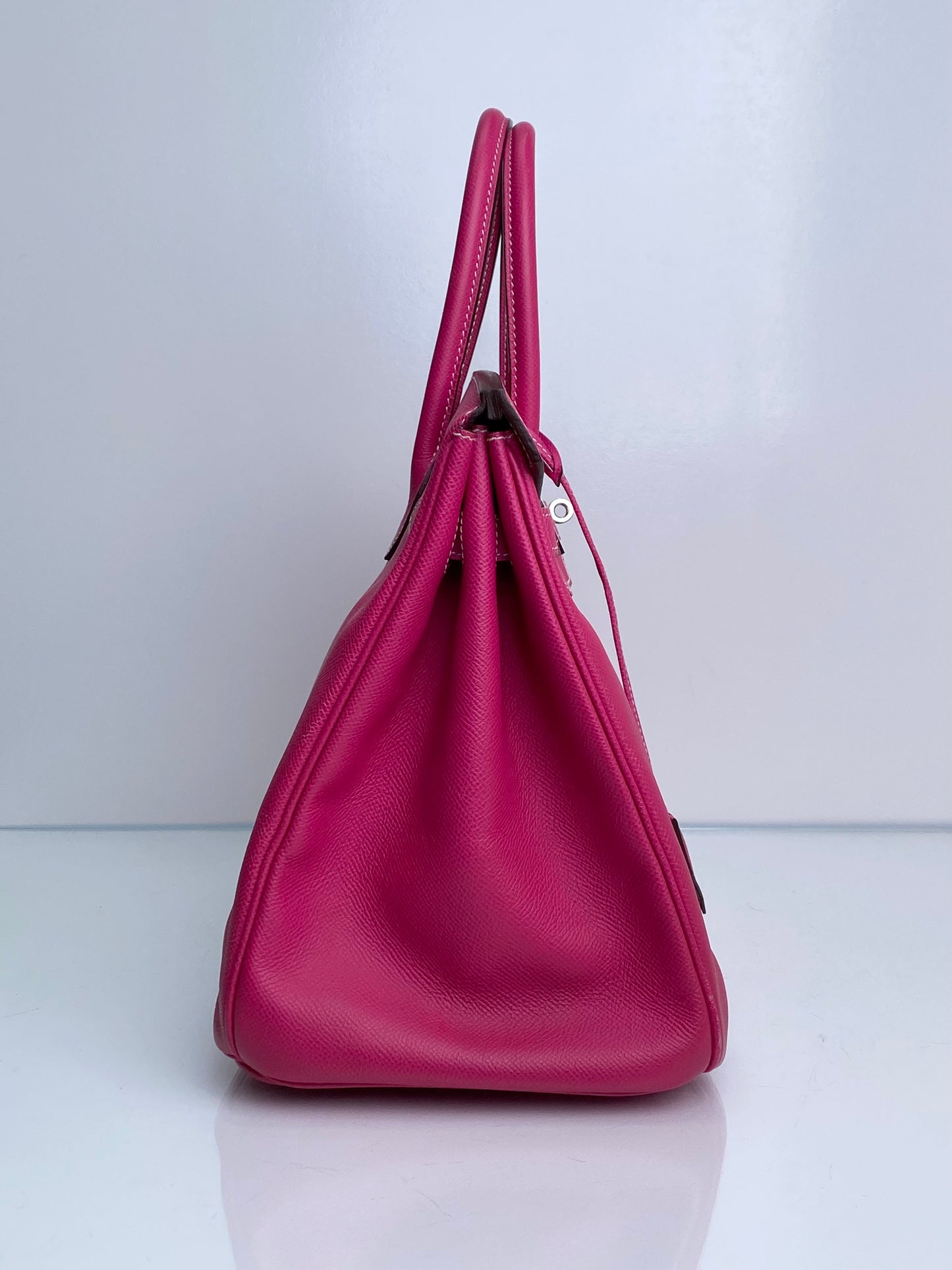 Hermes Birkin 35 Rose Tyrien Candy PHW #N