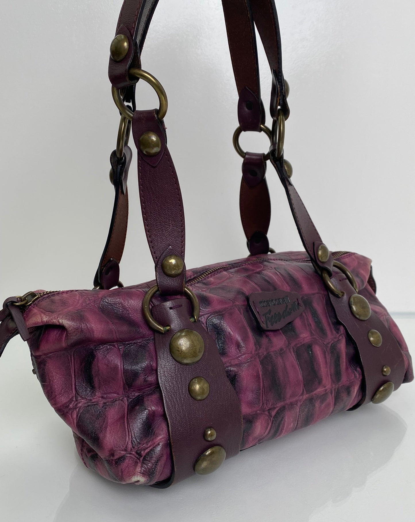 Roberto Cavalli Vintage Purple Freedom Bag