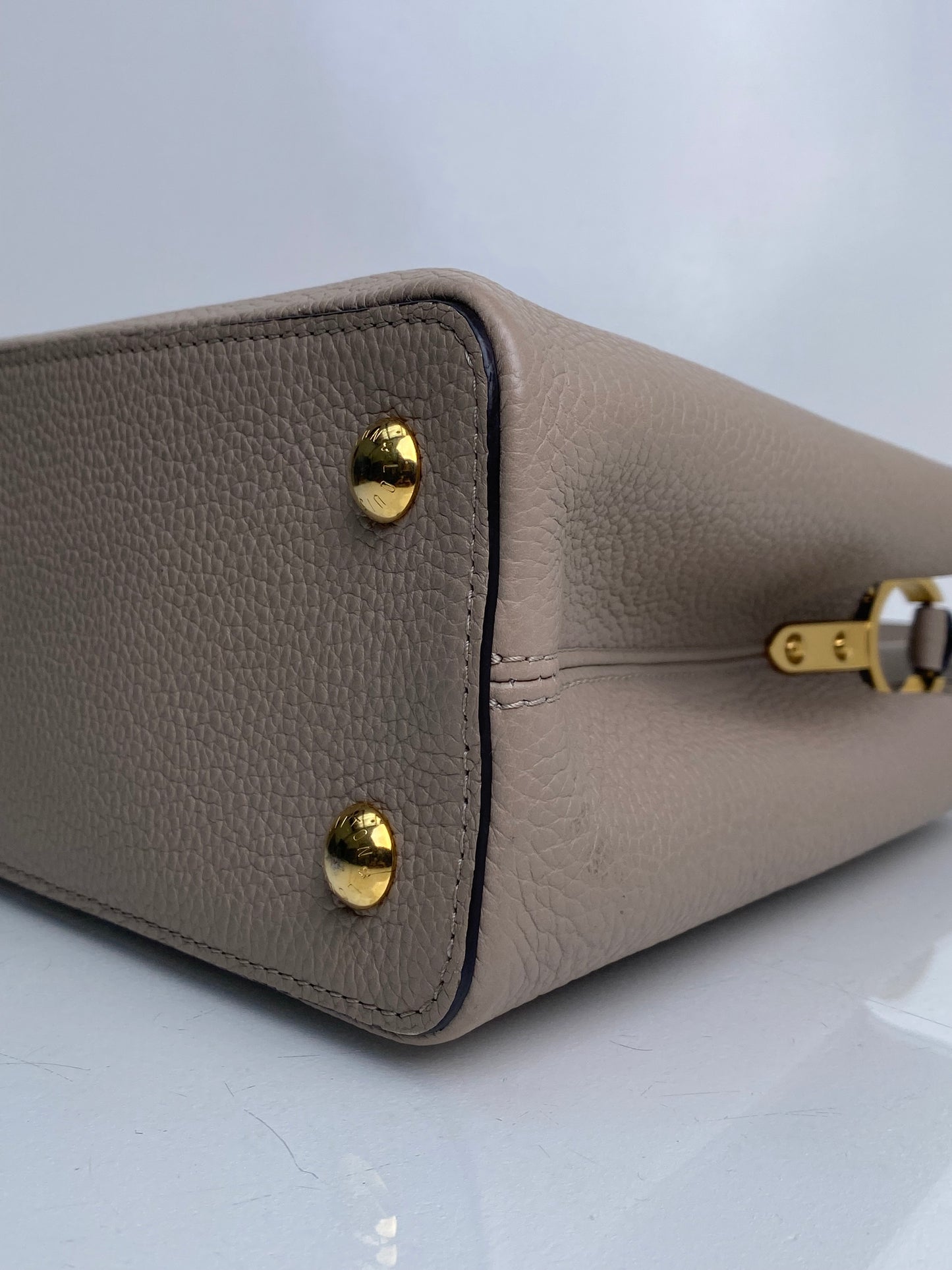 Louis Vuitton Galet Capucines Bag MM w/ Strap GHW