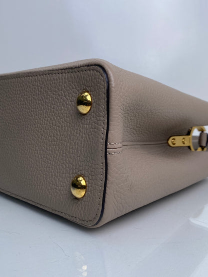 Louis Vuitton Galet Capucines Bag MM w/ Strap GHW