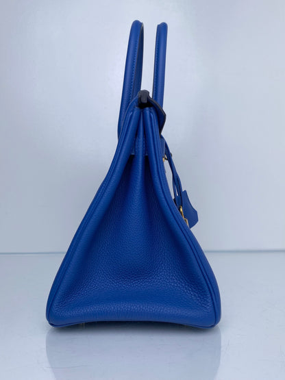 Hermes Birkin 30 Bleu Zellige Togo GHW #U