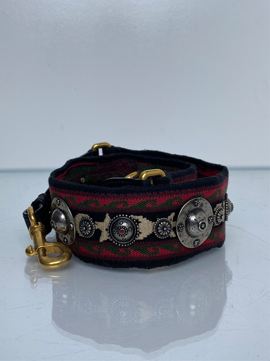 Dior Black & Red Studded Bag Strap TTHW