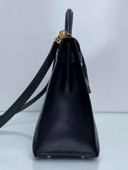 Hermes Kelly Sellier Noir Box Calf GHW #G