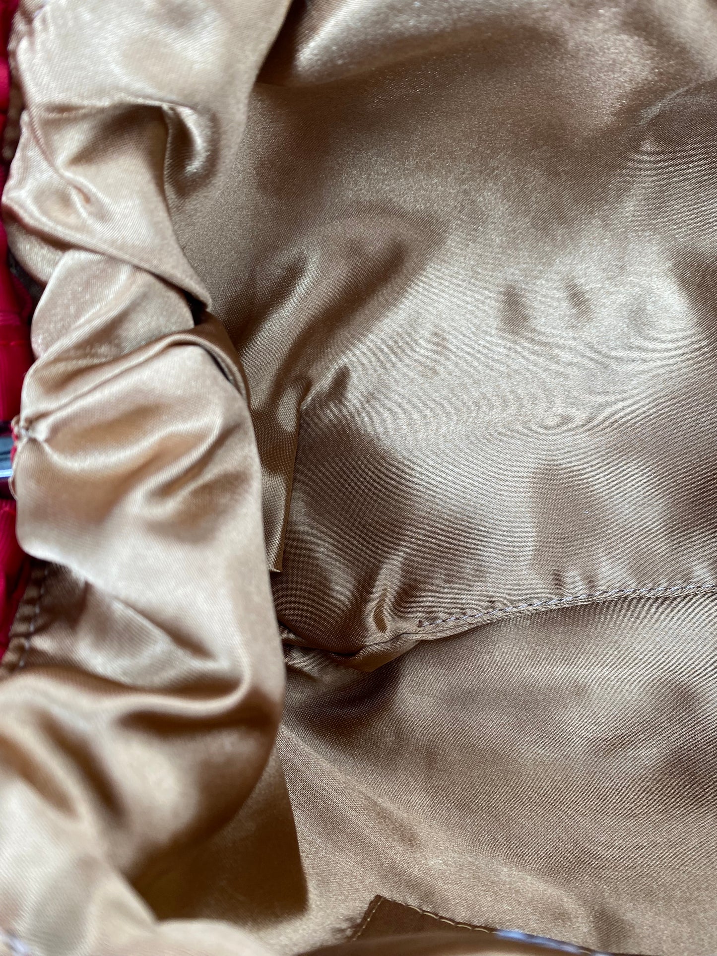 Maria La Rosa Red Woven Clutch