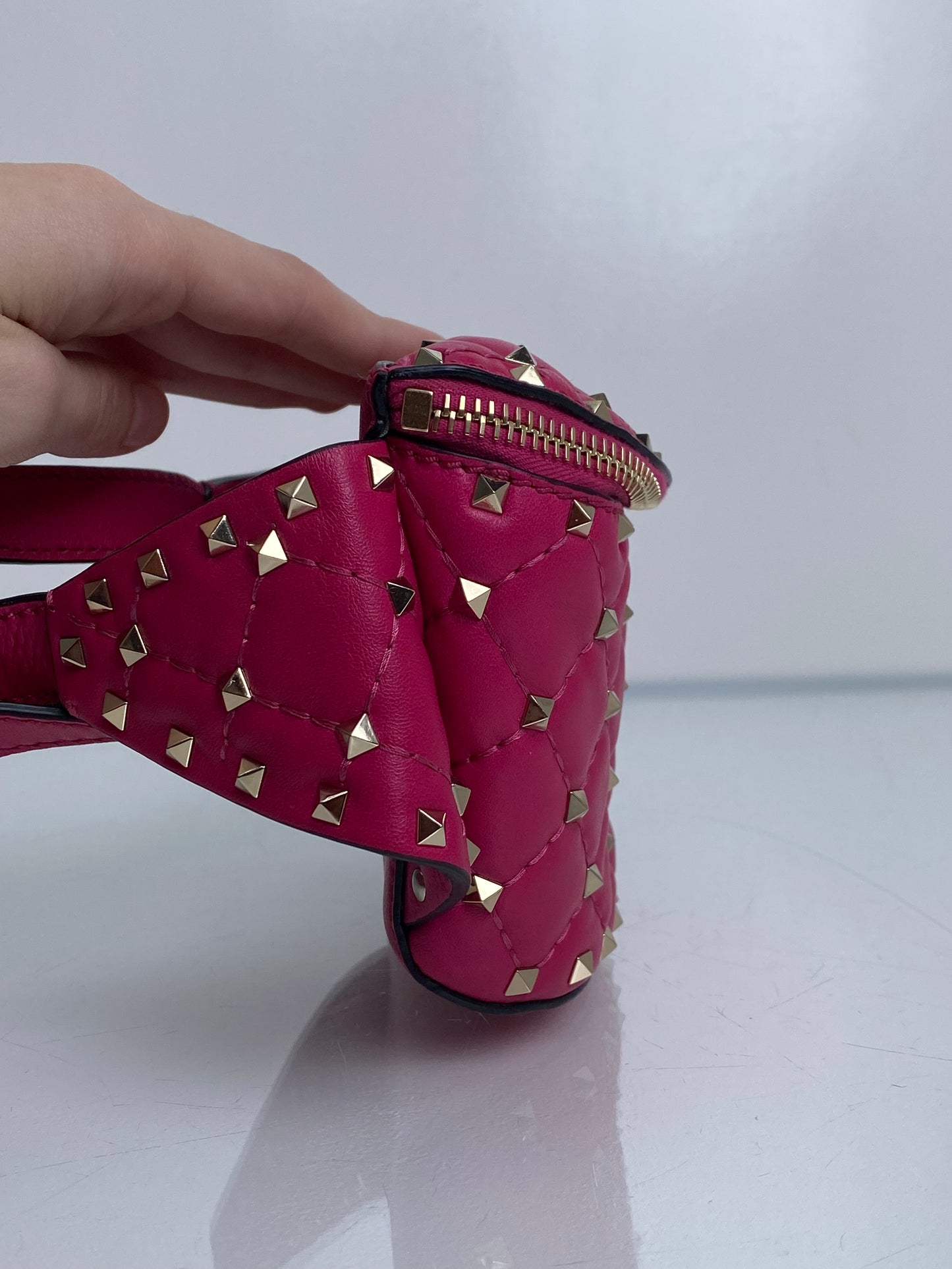 Valentino Pink Rockstud Bum Bag GHW, 85