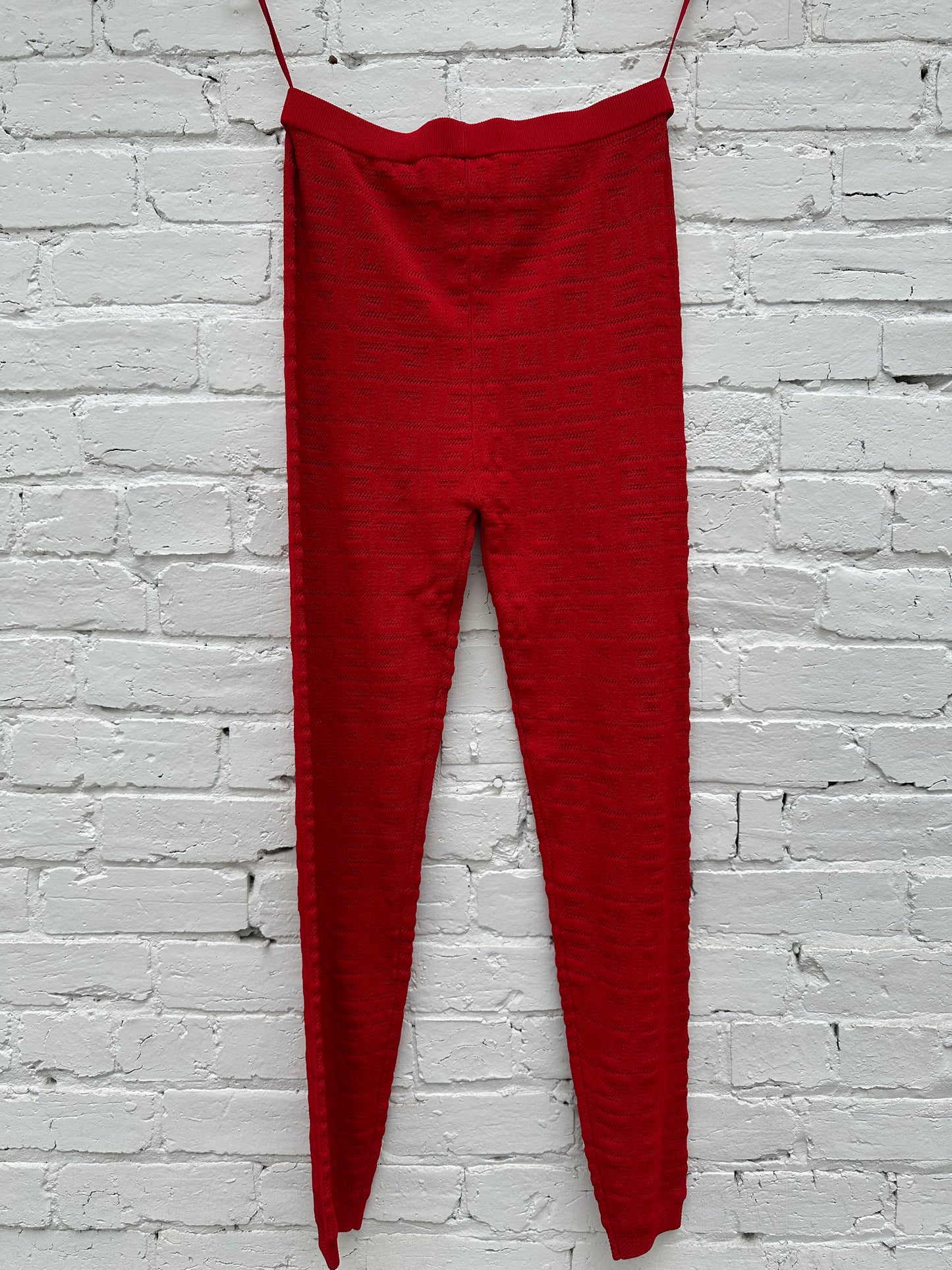 Givenchy Red Knitted Pants, M