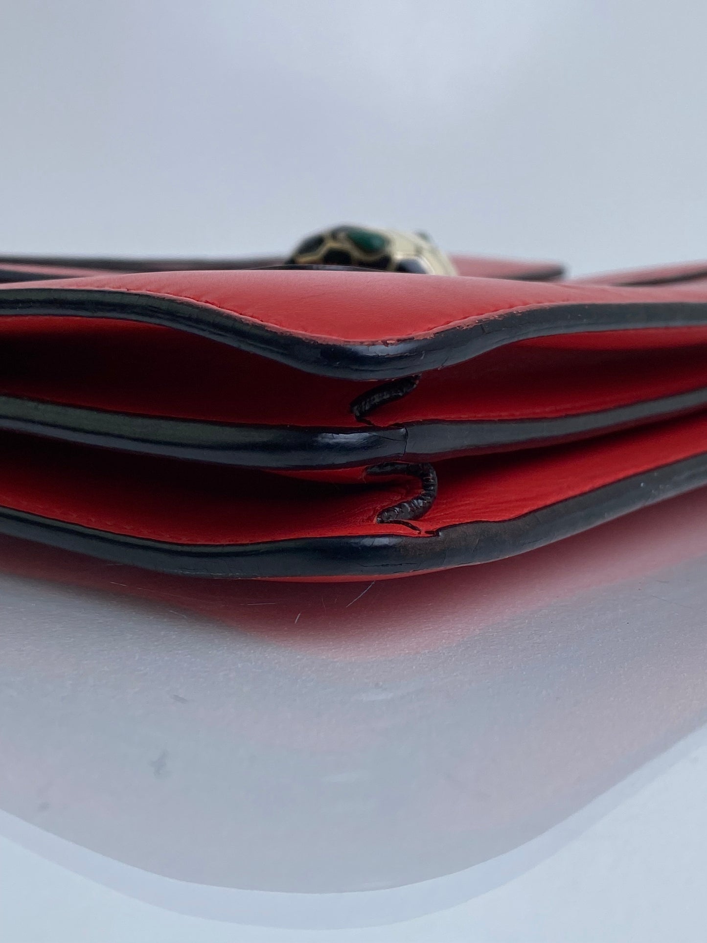 Bvlgari Red Serpenti Bag GHW