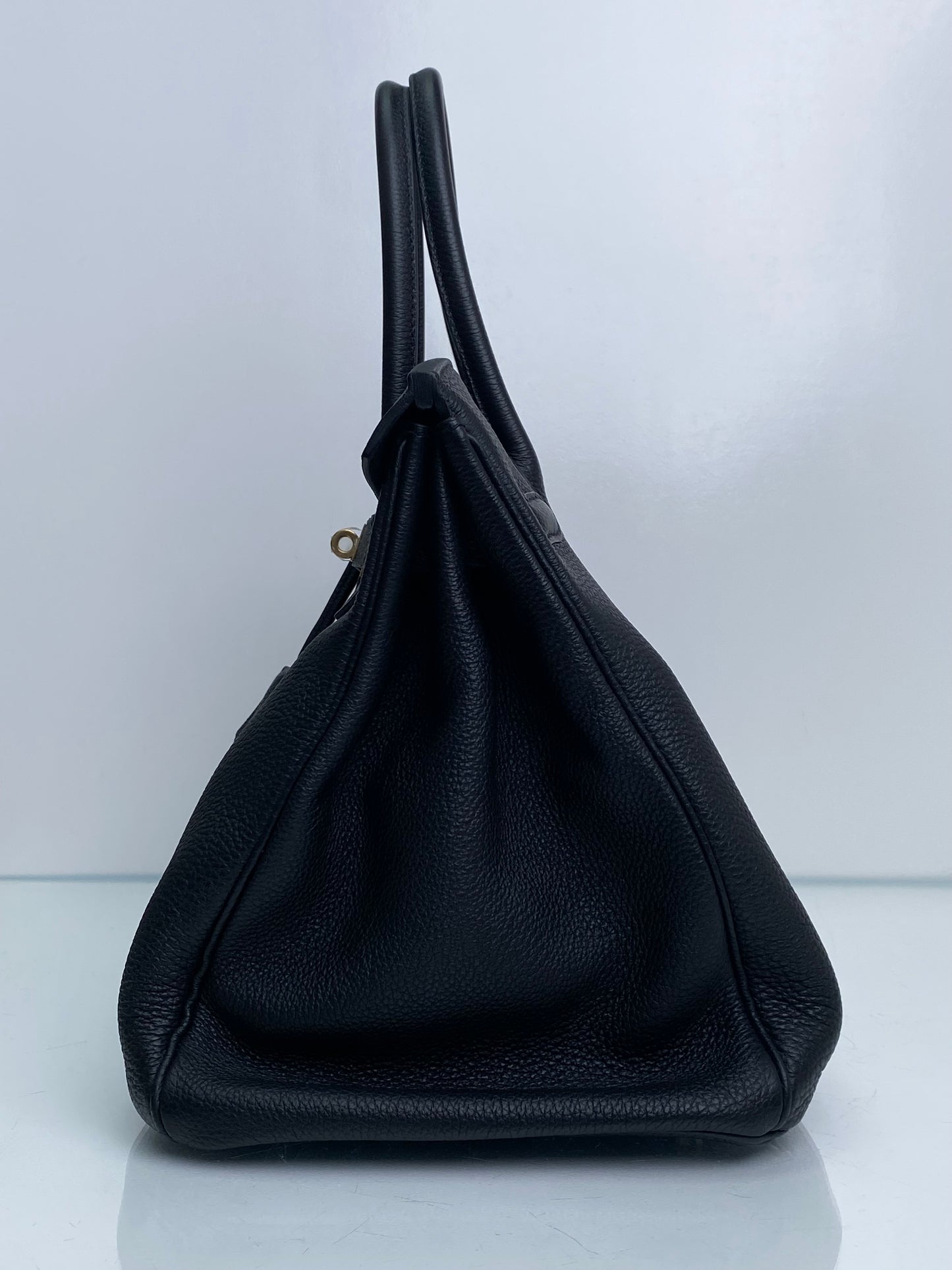 Hermes Birkin 35 Black Togo GHW #Q