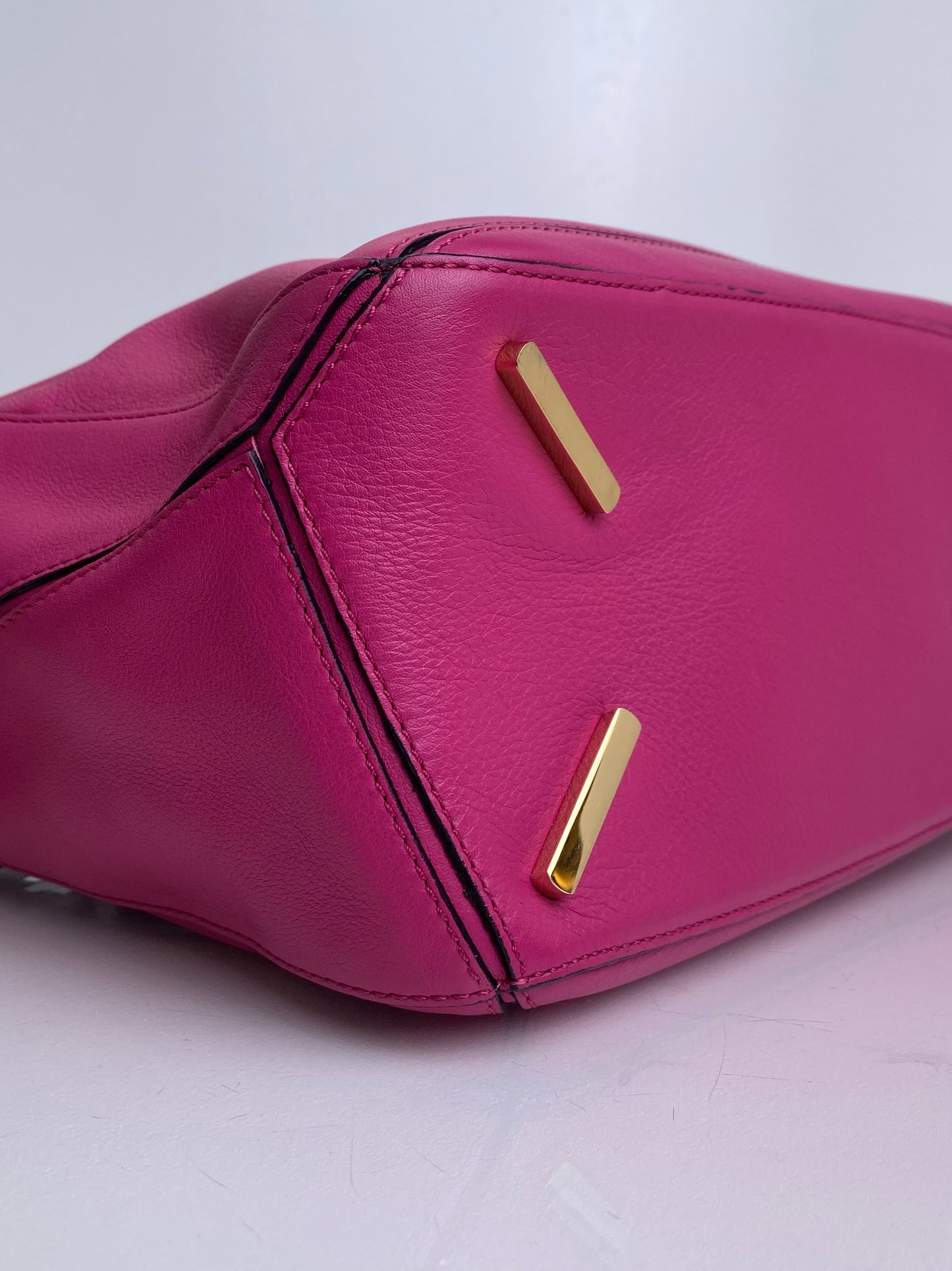 Loewe Pink Leather Puzzle Bag GHW