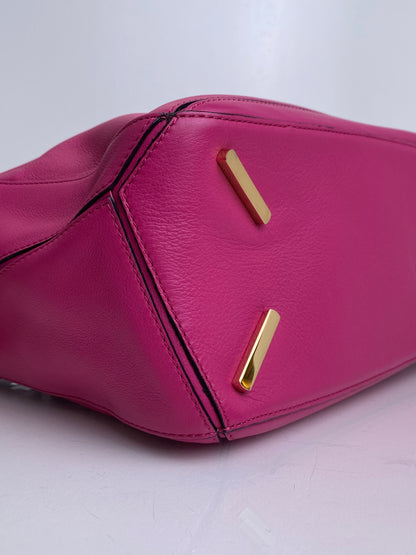 Loewe Pink Leather Puzzle Bag GHW