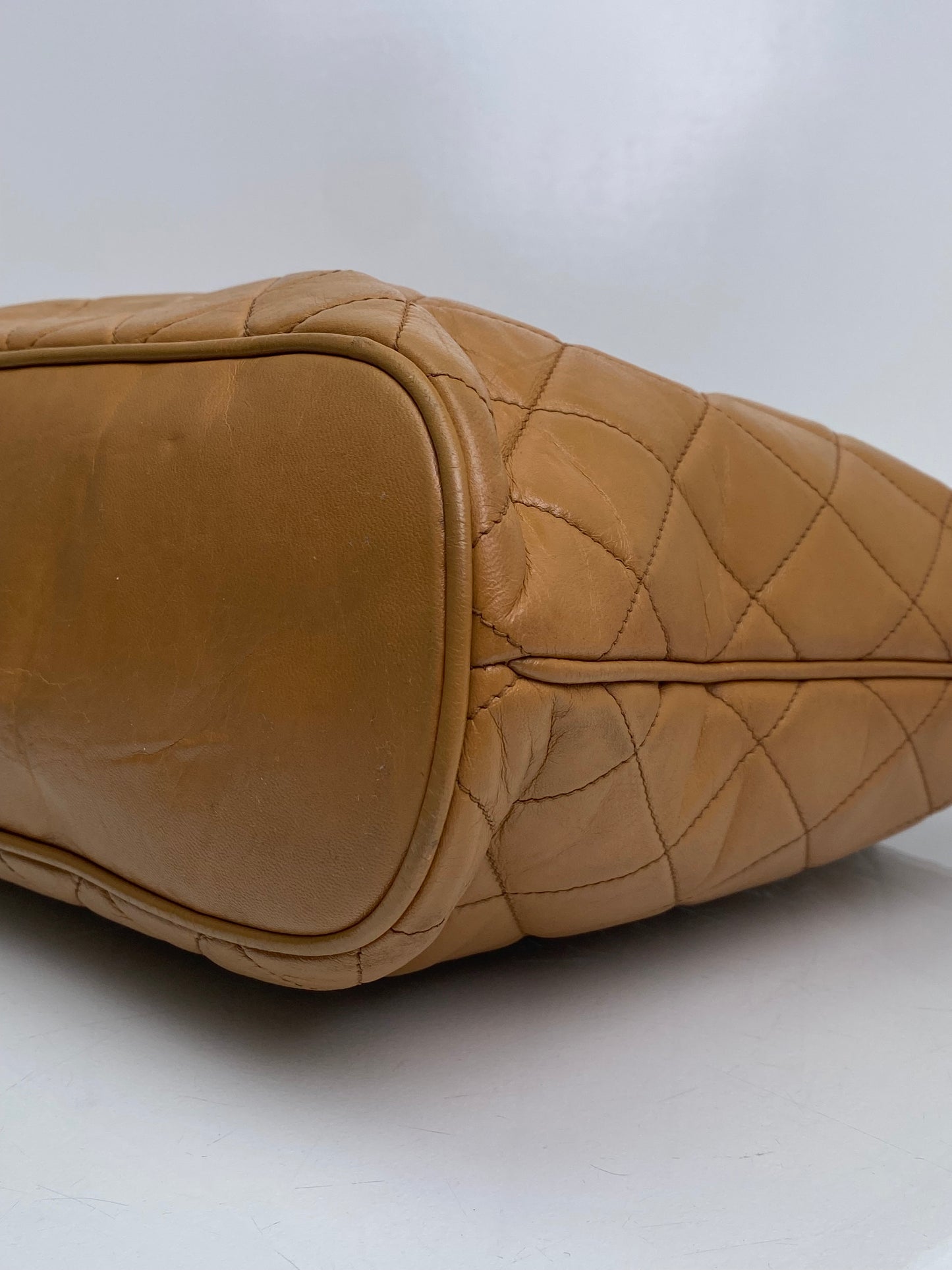 Chanel Vintage Tote Beige Tortoise/GHW