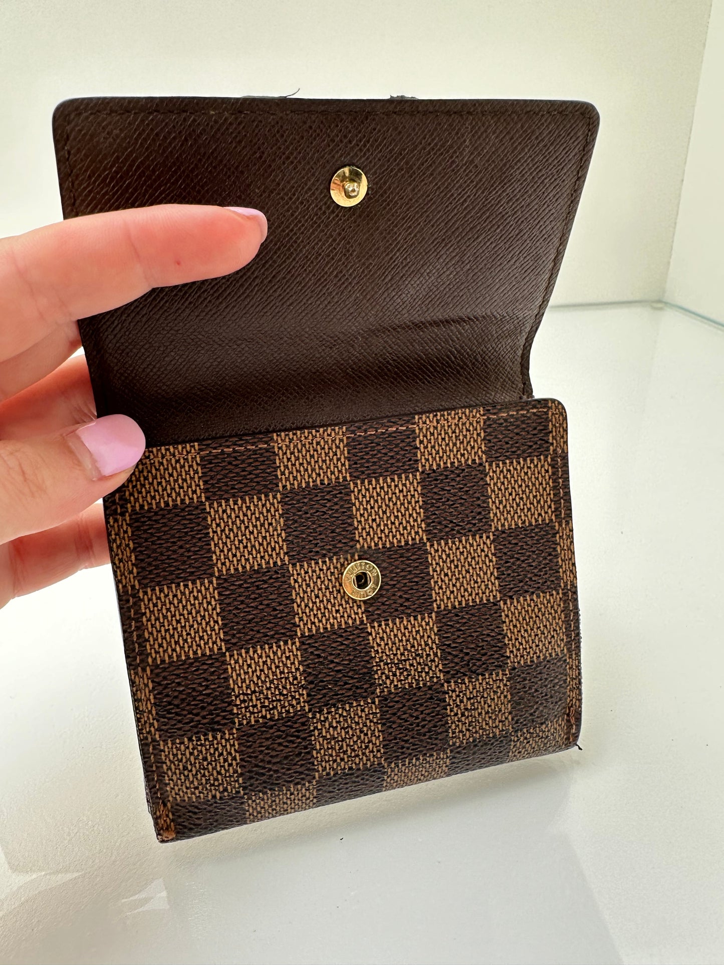 Louis Vuitton Damier Ebene Emilie Compact Wallet