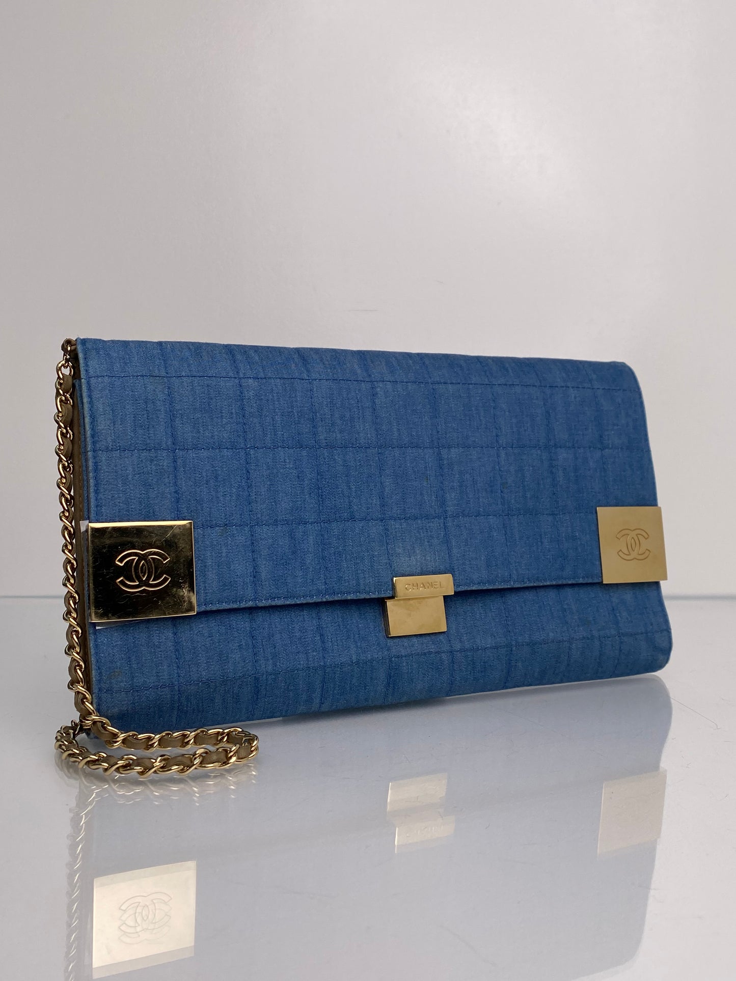 Chanel Denim Wallet Crossbody