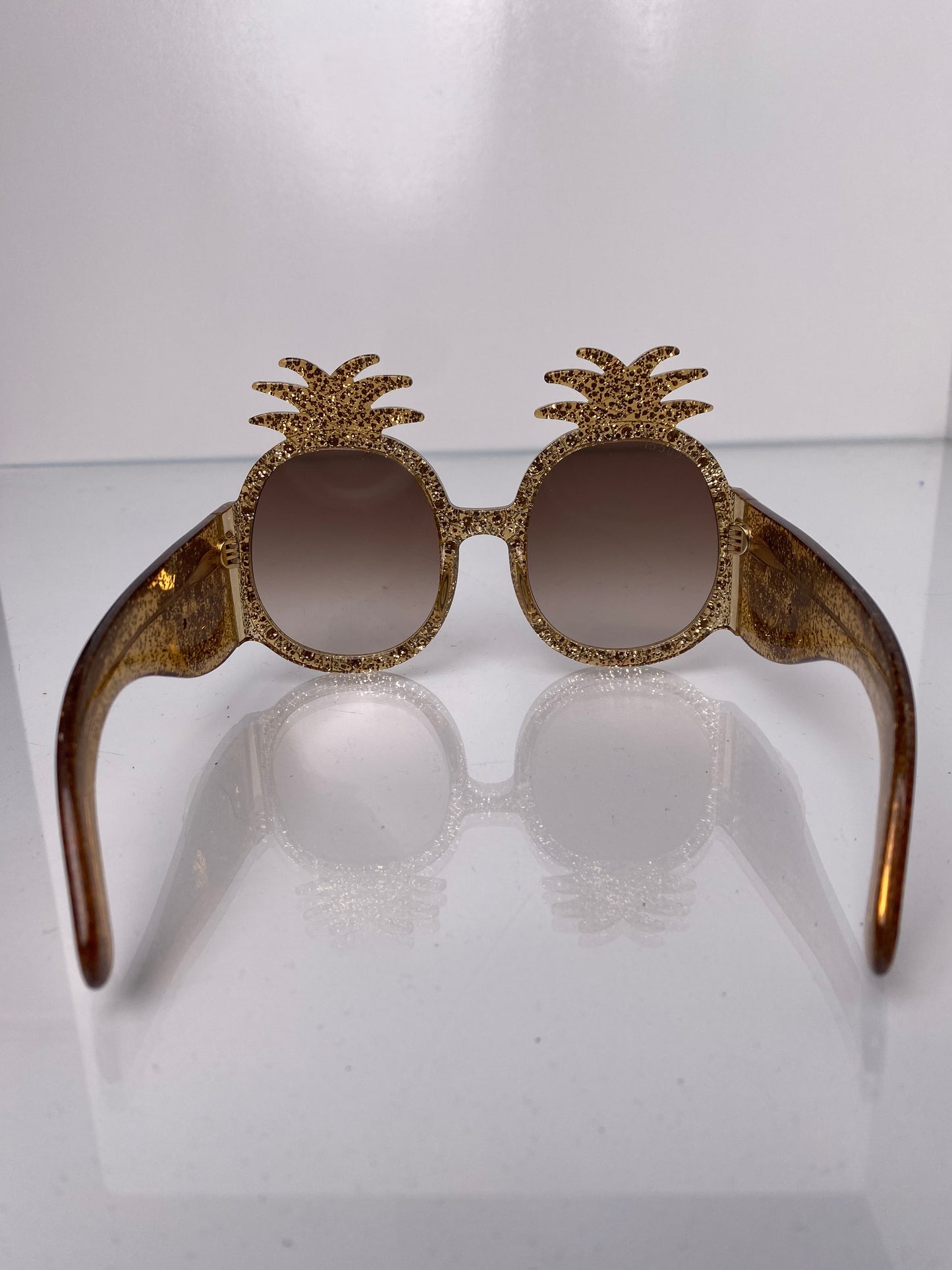 Gucci Hollywood Forever Pineapple Gold Sunglasses