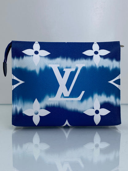 Louis Vuitton Blue Giant Monogram Escale Toiletry Pouch 26 SHW