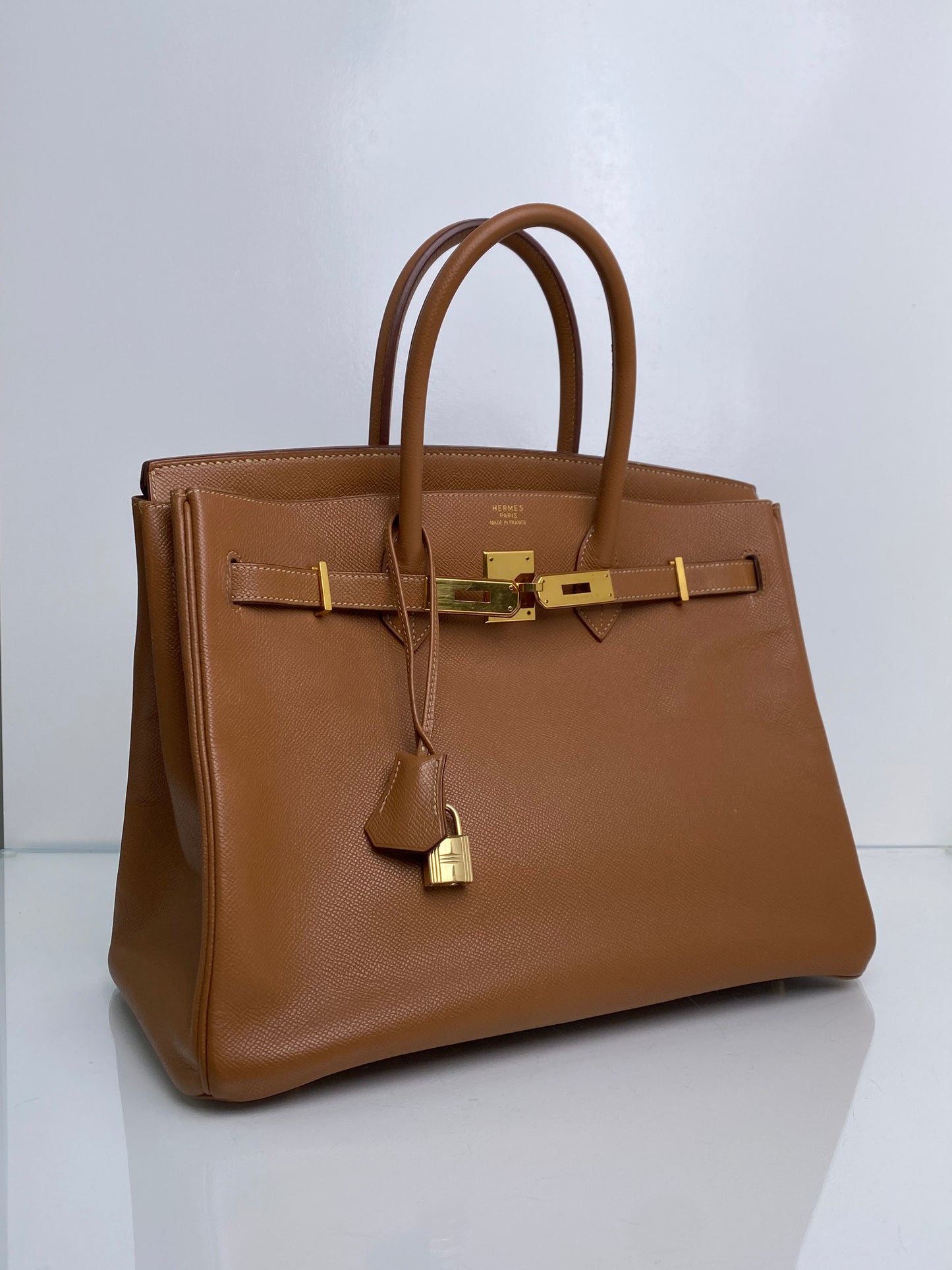 Hermes Birkin 35 Gold Epsom GHW #B