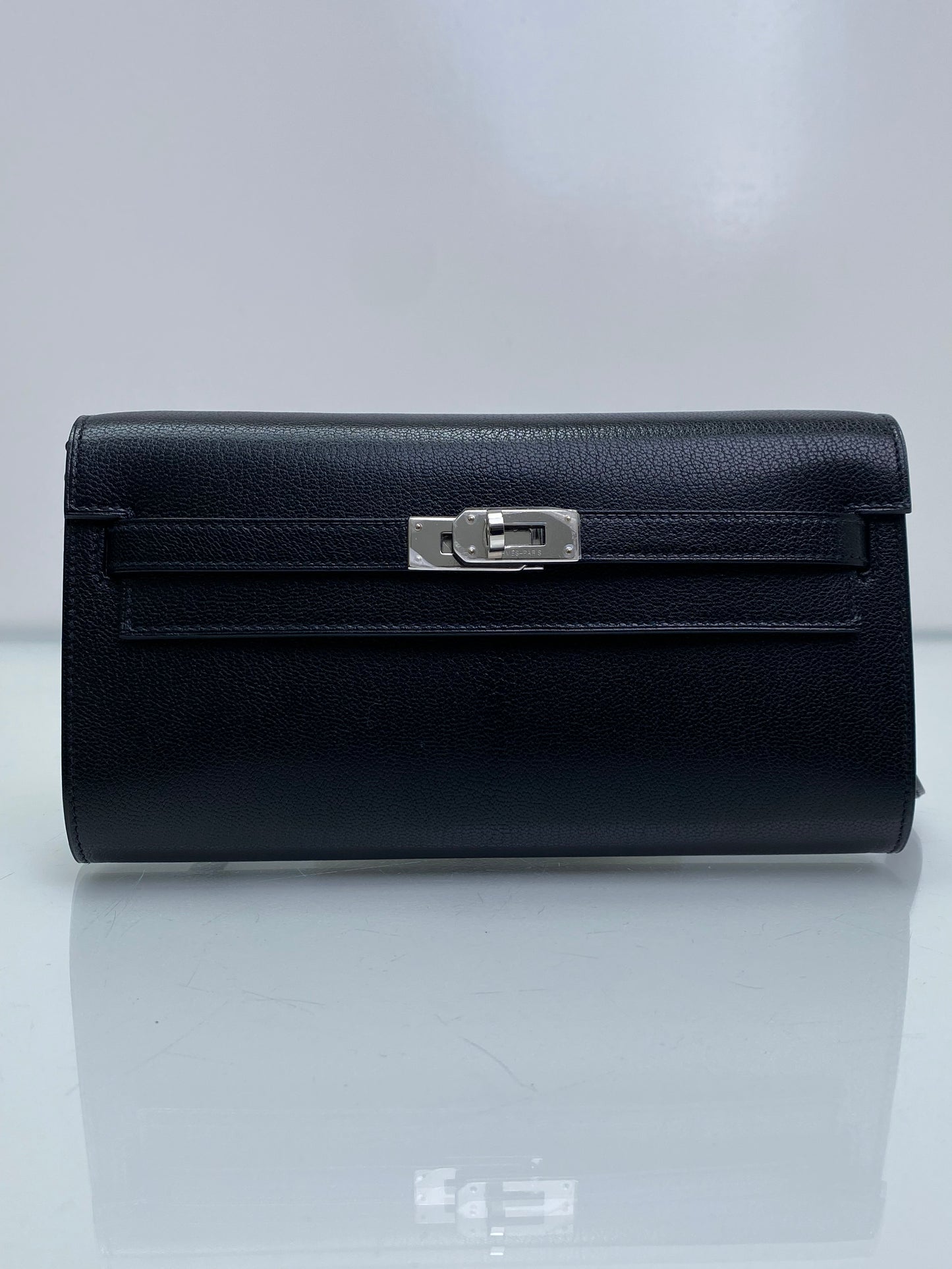 Hermes Kelly To Go Wallet Noir Chèvre PHW