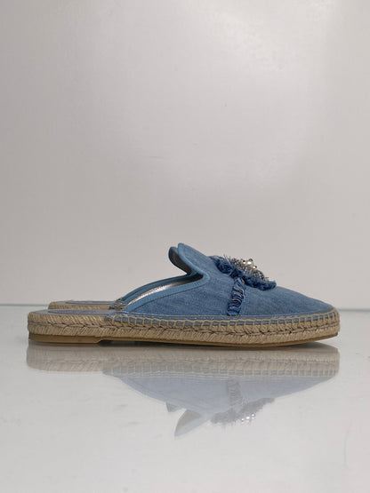 Rene Caovilla Denim Espadrilles, 39