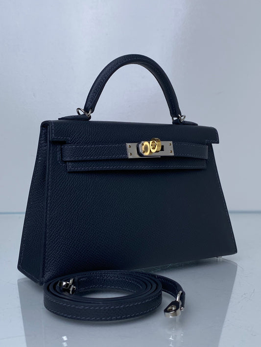Hermes Kelly Mini Ardoise Epsom EHW #W