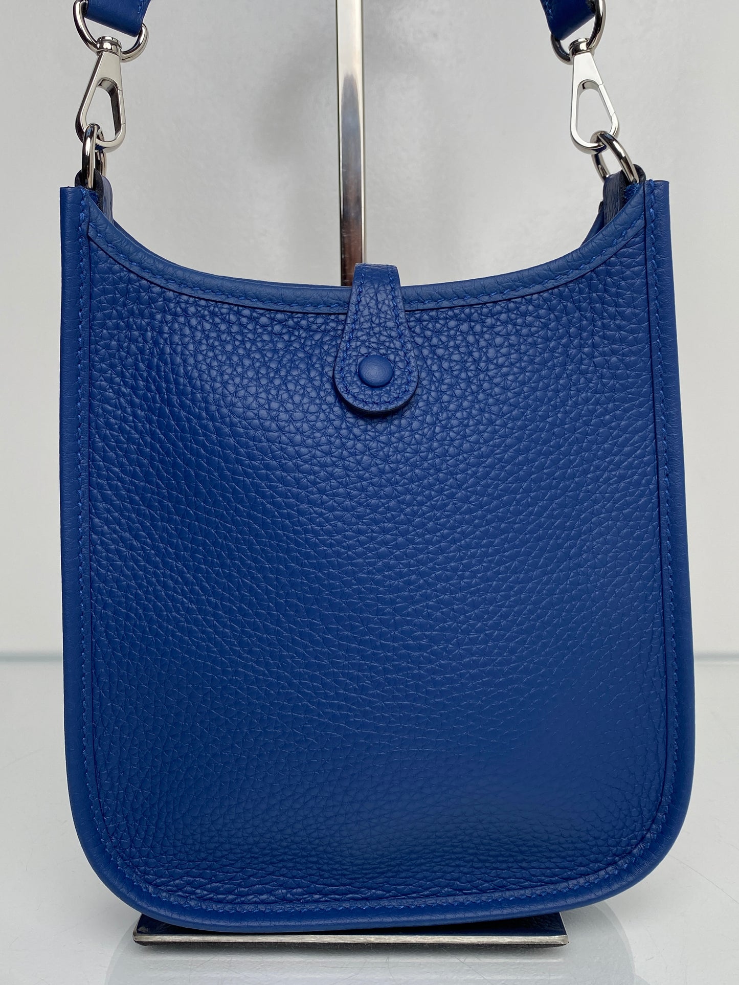 Hermes Evelyne TPM Bleu Tie Clemence PHW