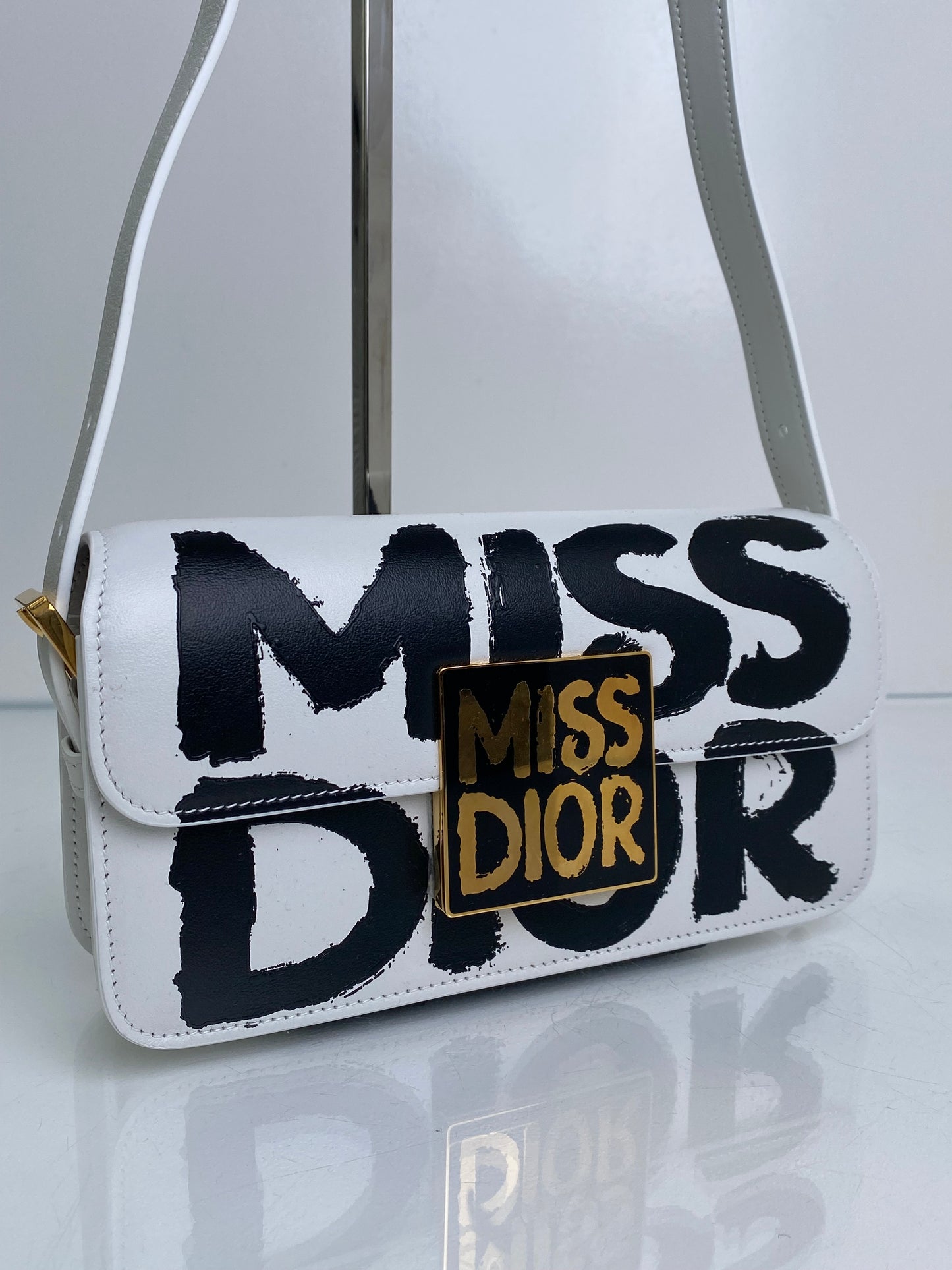 Christian Dior Miss Dior White Shoulder Bag