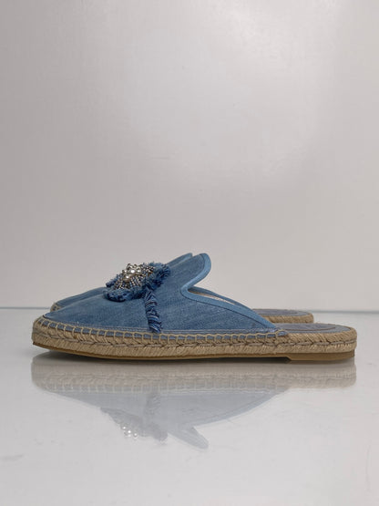 Rene Caovilla Denim Espadrilles, 39